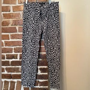 Banana Republic Sloan pant, zebra